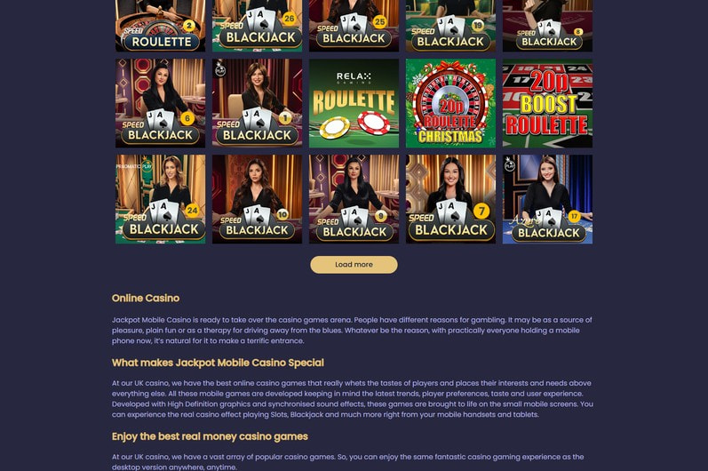 Jackpot Mobile Overview
