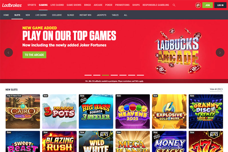 Ladbrokes Homepage