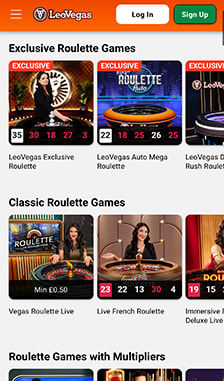 LeoVegas Roulette Overview