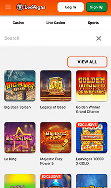 LeoVegas User Experience on Site