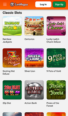 LeoVegas Slots Overview