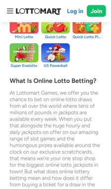 Lottomart Lotto Betting Overview