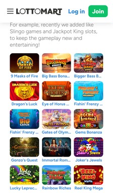 Lottomart Slots Overview