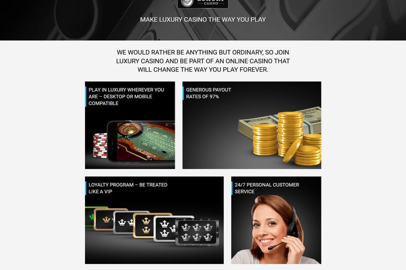 Luxury Casino Main Page