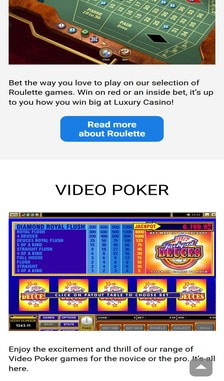 Luxury Casino Poker Overview