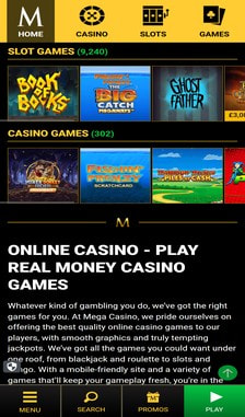 Mega Casino Games Overview