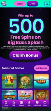 Mega Reel Mobile View
