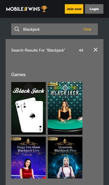 Mobile Wins Blackjack Overview