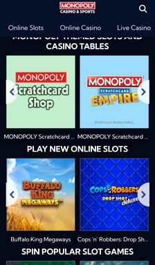 Monopoly Casino Games Overview