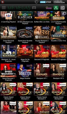 Mr Vegas Blackjack Overview