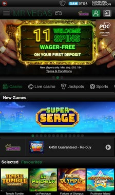 Mr Vegas Registration Step 1