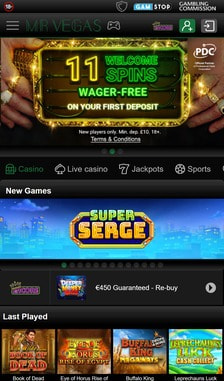 Mr Vegas User Experience on Site