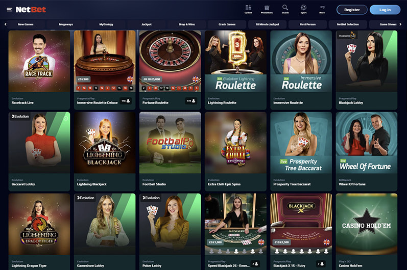 NetBet Main Page