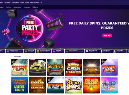 PartyCasino Desktop View