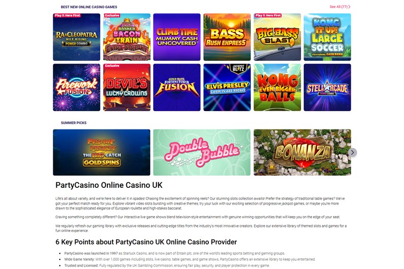 PartyCasino Overview
