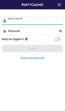 PartyCasino Registration Step 3