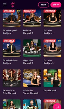 Pink Casino Blackjack Overview