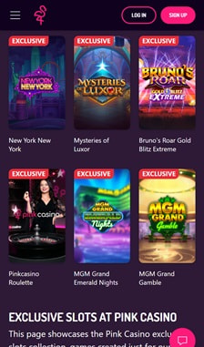 Pink Casino Games Overview