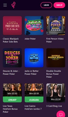 Pink Casino Poker Overview