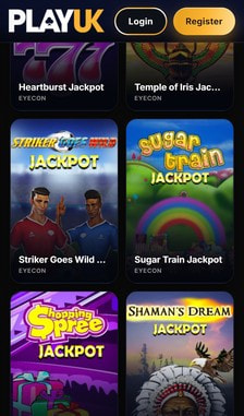 PlayUK Jackpot Games Overview