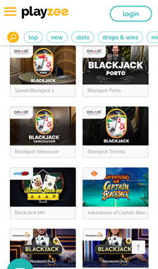 Playzee Blackjack Overview