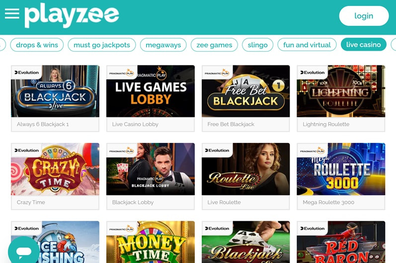 Playzee Main Page
