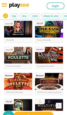 Playzee Roulette Overview