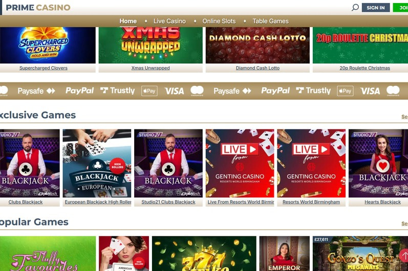 Prime Casino Overview