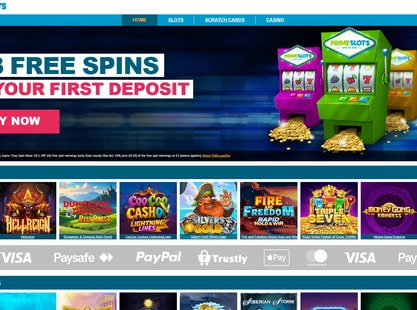 Prime Slots Desktop View