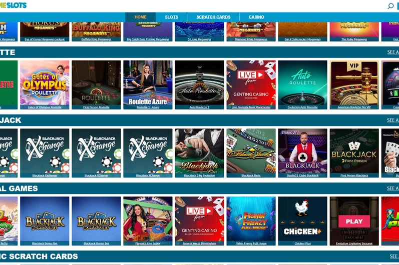 Prime Slots Main Page