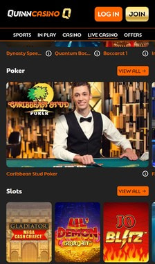 QuinnBet Poker Overview