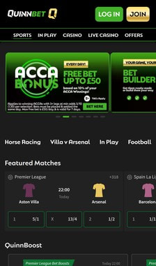 QuinnBet User Experience on Site
