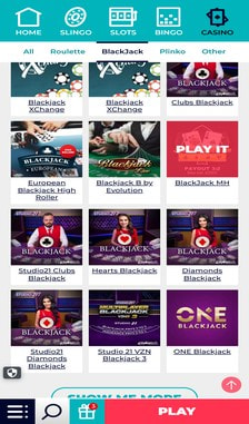 Slingo Blackjack Overview