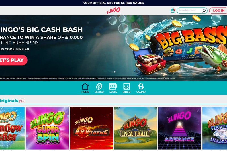 Slingo Homepage