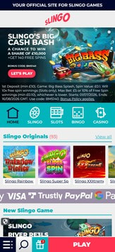 Slingo Mobile View