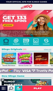 Slingo User Experience on Site