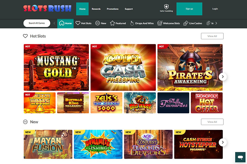 Slots Rush Homepage