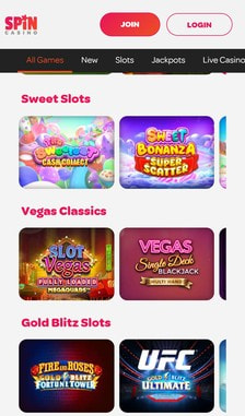 Spin Casino Games Overview