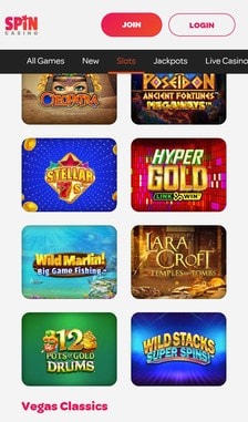 Spin Casino Slots Overview
