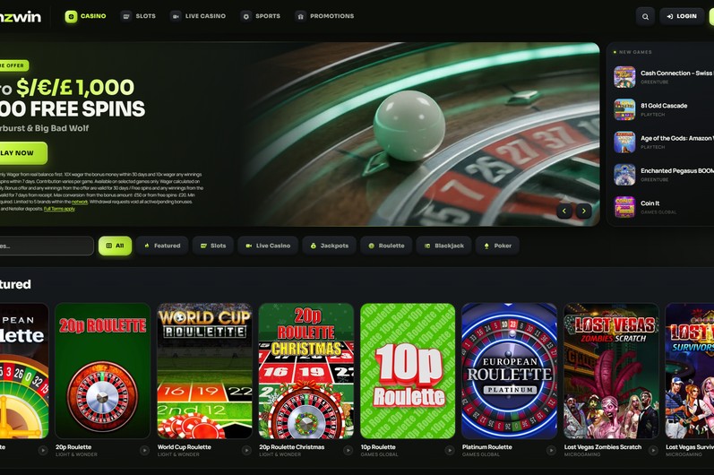 SpinzWin Homepage