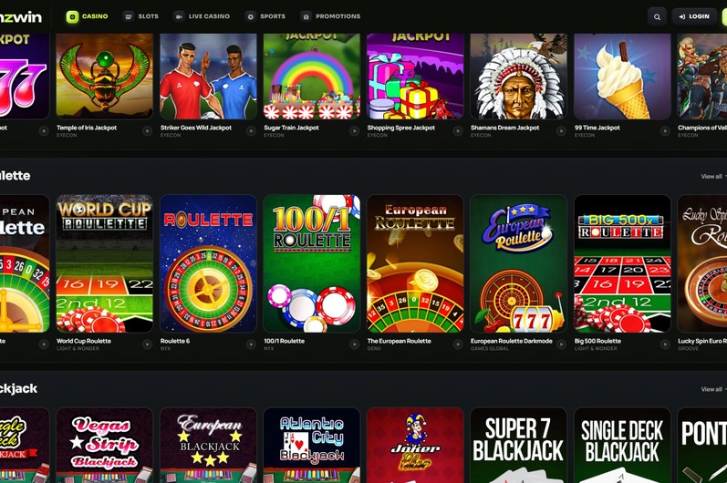 SpinzWin Main Page