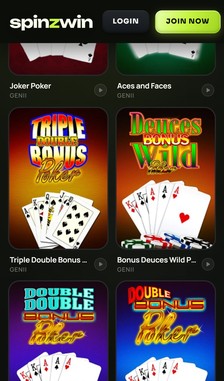 SpinzWin Poker Overview