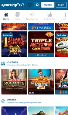 Sportingbet Games Overview