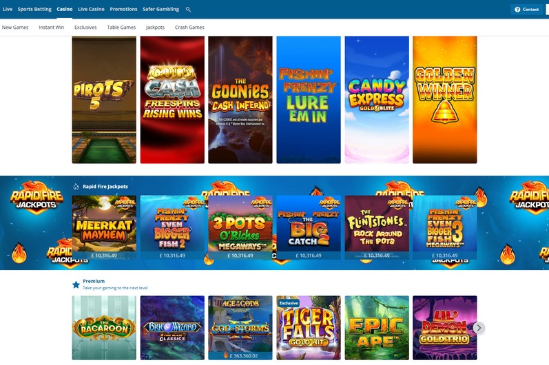 Sportingbet Main Page