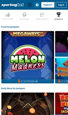 Sportingbet Jackpot Games Overview