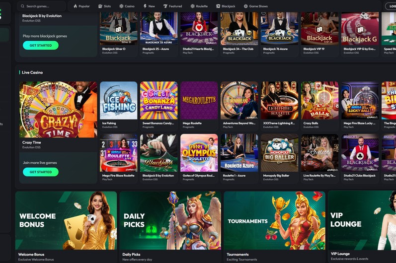 Swift Casino Main Page