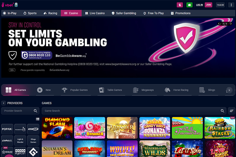 VBet Homepage