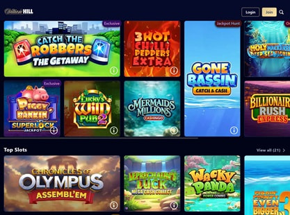 William Hill Desktop View