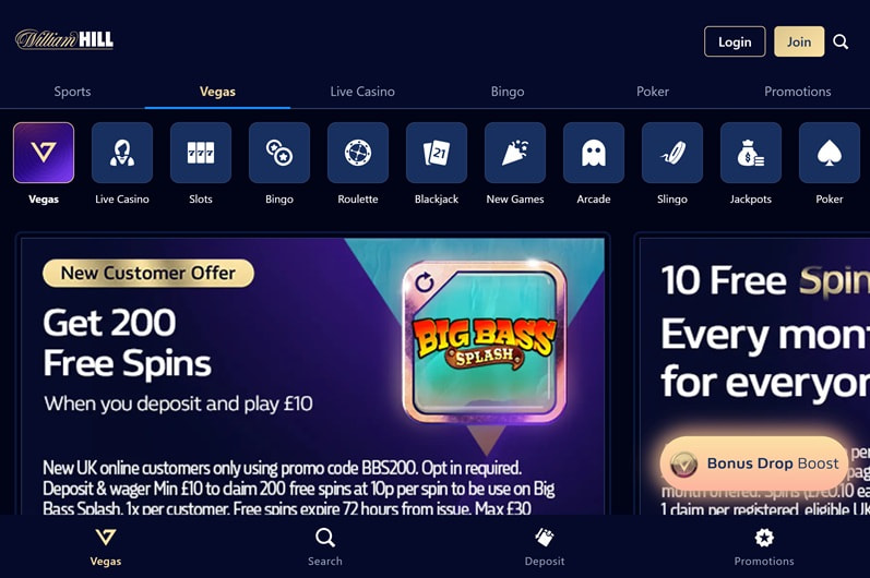 William Hill Homepage