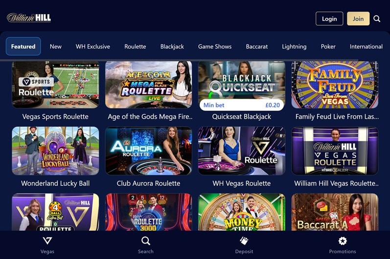 William Hill Main Page